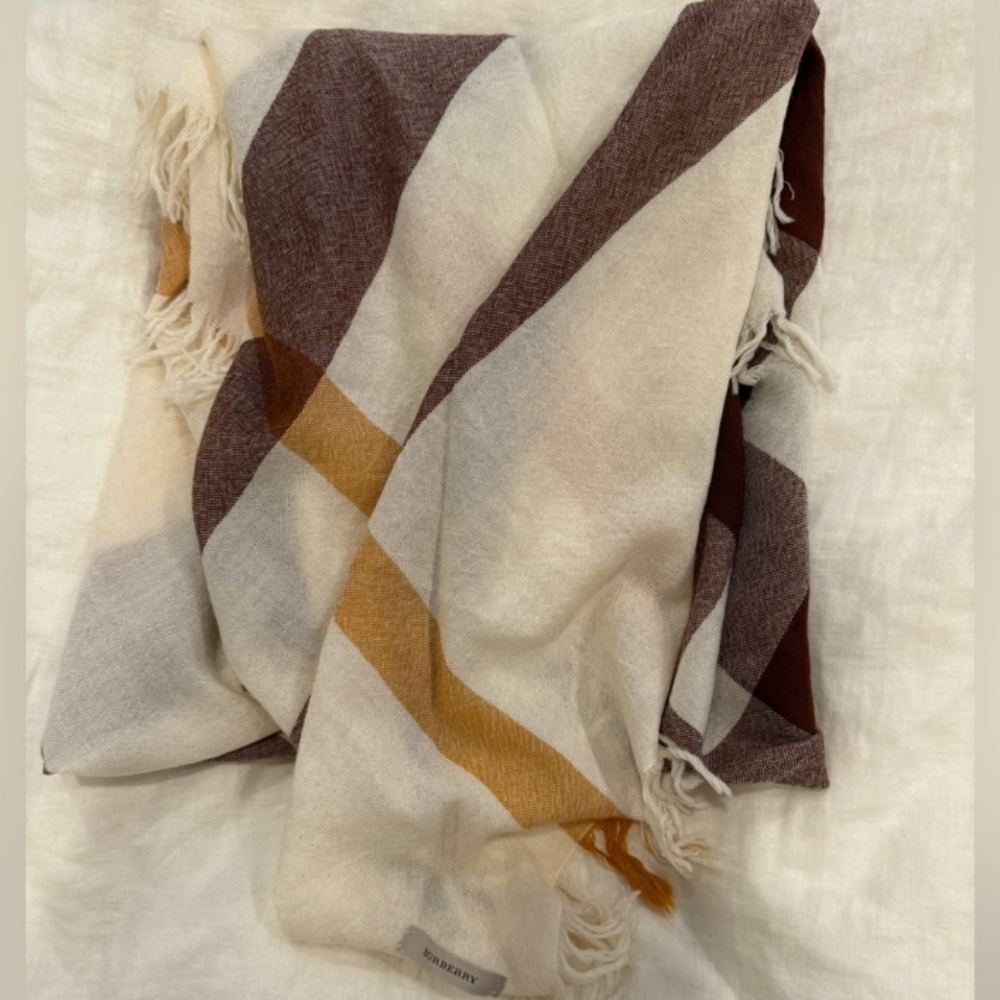 Burberry Check Deluxe Square Scarf